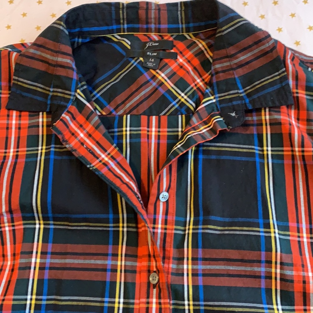 J. Crew plaid button down